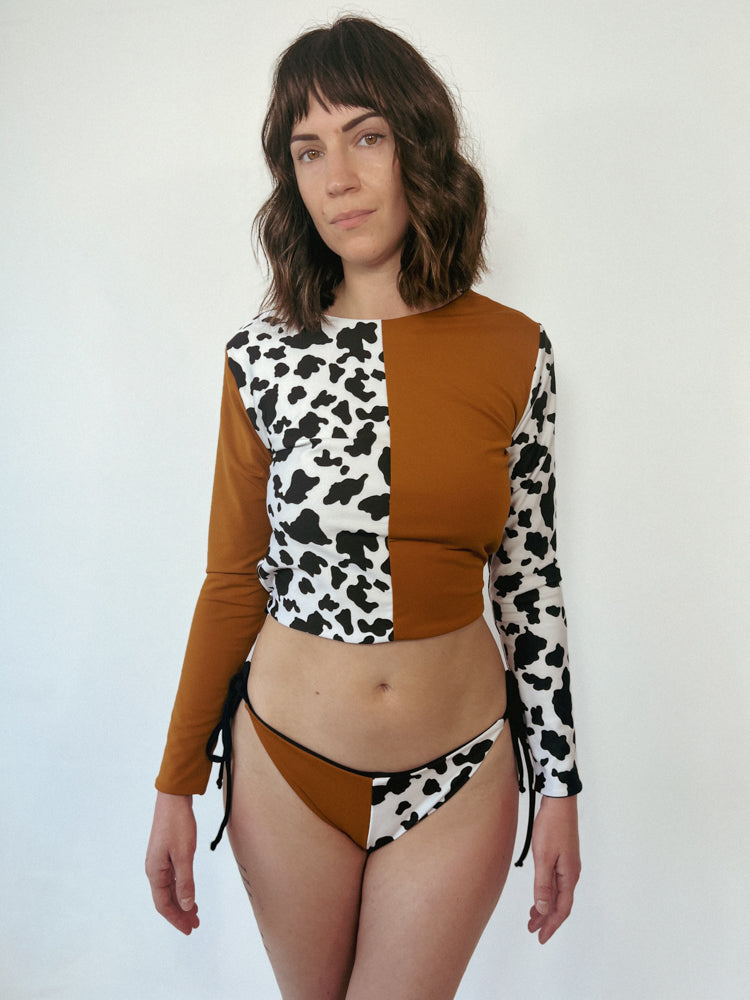 SMMR23 Break Top - Cow & Gold