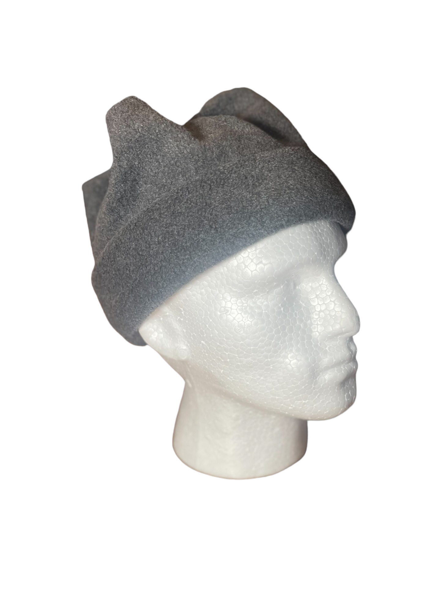 Crown Top Beanie - Grey