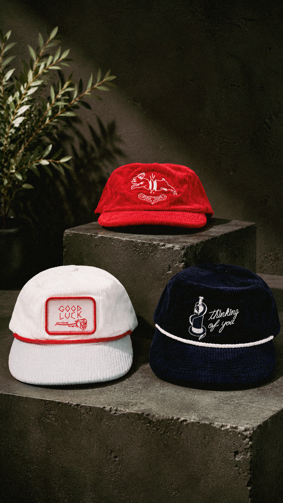 Red Split Rabbit Hat