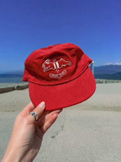 Red Split Rabbit Hat