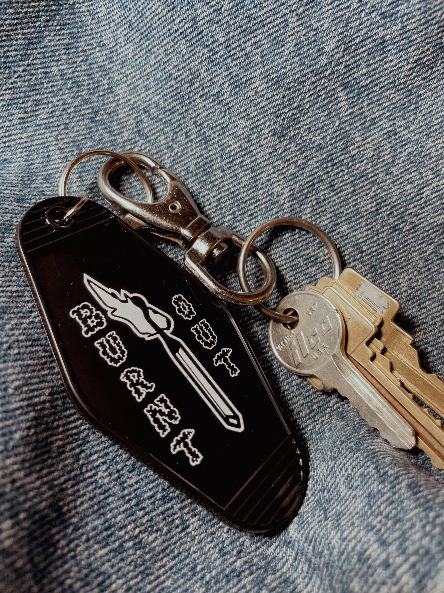 Motel Keychain - Burnt Out