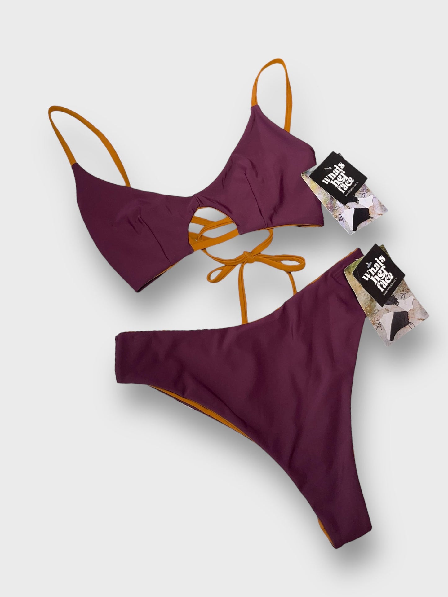 Medium Jenny Bottoms - Plum/Gold