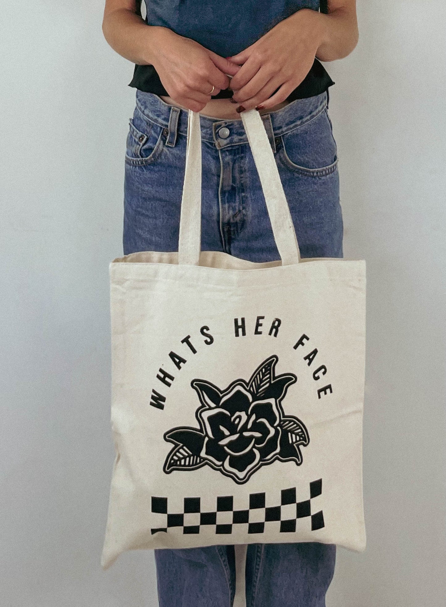 Whats Her Face Rose Tote