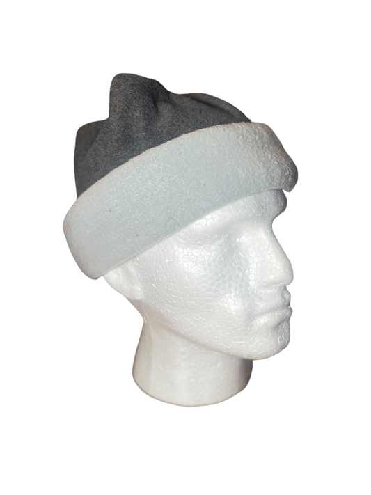 Crown Top Beanie - Grey/Light Grey
