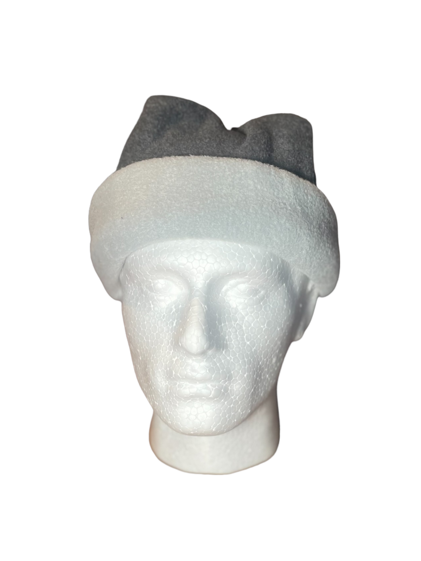 Crown Top Beanie - Grey/Light Grey